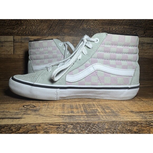 Vans Sk8-Hi Pro Checkerboard High Top Sneakers Men’s 7 / Women’s 8.5 - Picture 6 of 10